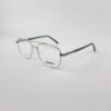 Lunette optique double pont metal gris jy1137